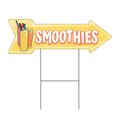 Signmission Smoothies Arrow Yard Sign Funny Home Decor 36in Wide C-ARROW12-DS-999611